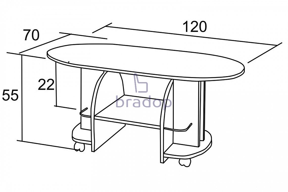 Konferenční stůl Vít 70×120