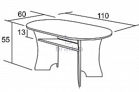 Konferenční stůl Martin 60×110