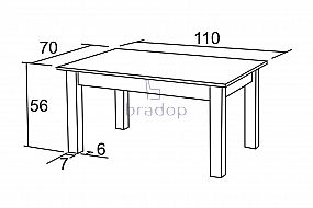 Konferenční stůl Arnold 70×110