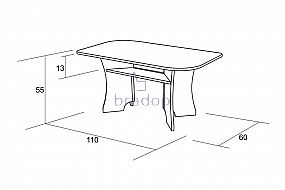 Konferenční stůl Michal 60×110