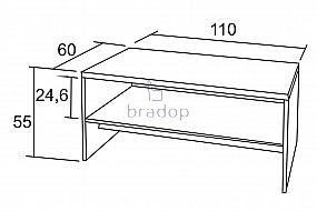 Konferenční stůl Ondřej 60×110.