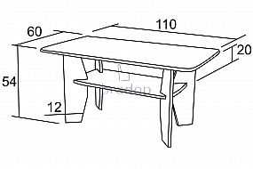 Konferenční stůl Jiří 60×110,