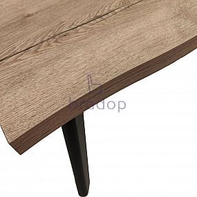 Skládací stůl Loft OSKAR 150/210x90 s laminátovou deskou se stylizovanou hranou